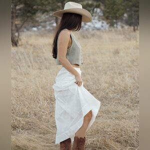 White Cotton Skirt